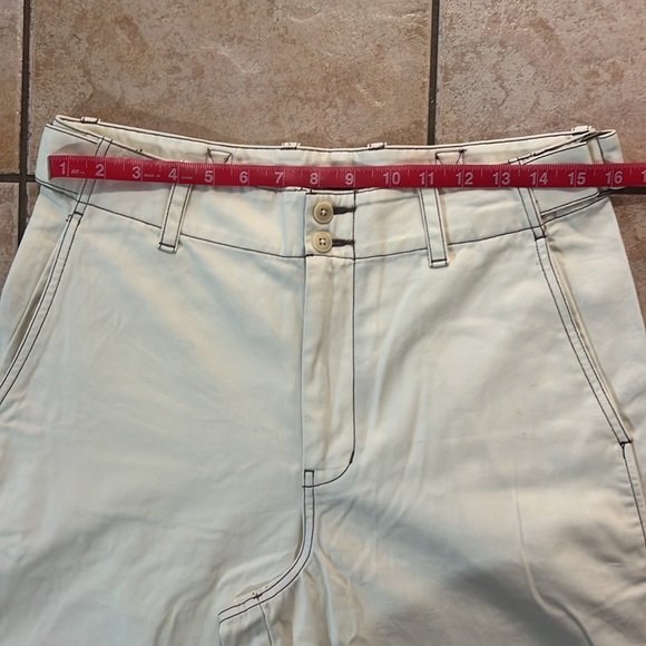 NWT Madewell Button-Tab Wide-Legs Pants Antique Cream, Sz 6 - Picture 11 of 14